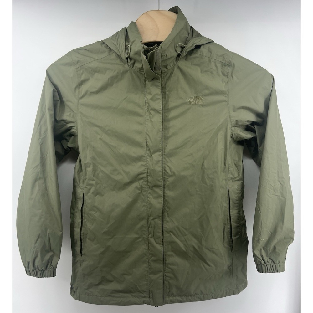 The North Face Womens Resolve Parka Rain Jacket Army Green XL *Spot*